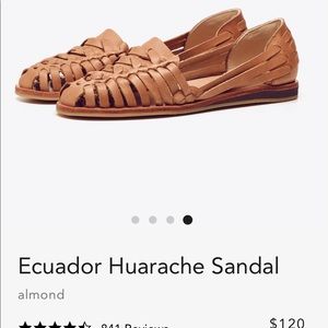 Nisolo Ecuador Huarache Sandal almond